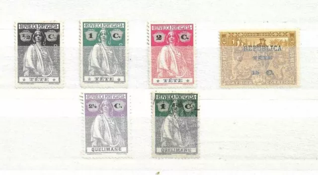 Tete / Quelimane   -   Lot Of Very Old Portuguese Colonial Stamps