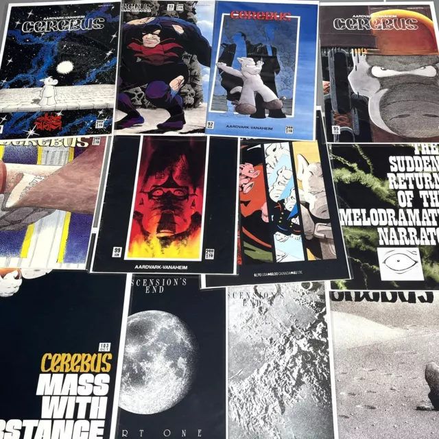 Cerebus Aardvark 12 Issue Bundle Comic Book Mixed Lot Dave Sim Space Ascension