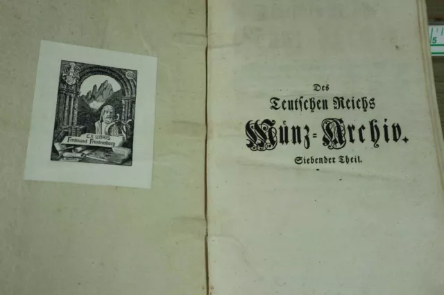 des Teutschen Reichs Münz-Archiv siebender Theil Hirsch Felßecker Nürnberg 1761