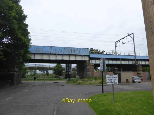 Photo 6x4 Railway bridge over Ferry Road Partick  c2017