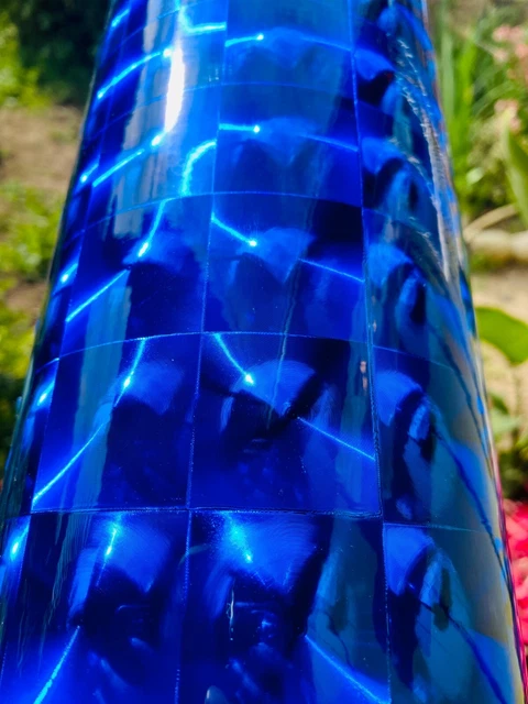 Mirror Lens Royal Blue 1 3/8" Self Adhesive Vinyl Roll
