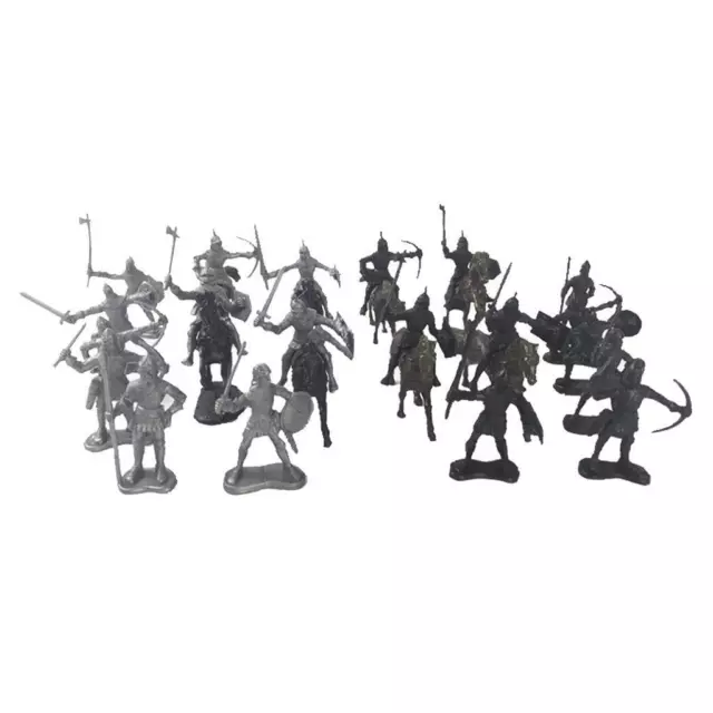 28 Piece Medieval Knights Model Ancient Soldier Kids Toy