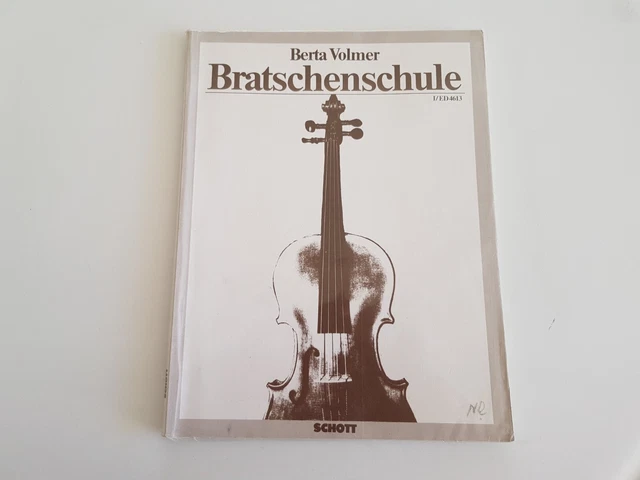 ♫ Partition / Méthode VIOLON - Bratschenschule 1 / ED4613 Berta Volmer Schott ♫