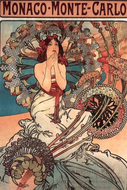 Poster Manifesto Locandina Pubblicitaria Stampa Vintage Art Nouveau Liberty
