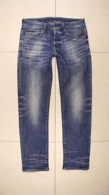 Jean G-Star RAW ATTACC STRAIGHT – Homme – Taille W30 L34 – Gris – Occasion Très Bon état