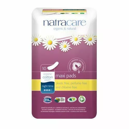 Night-Time/Overnight Pads 10 CT EA By Natracare