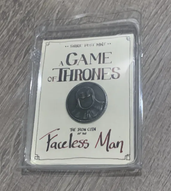 Official Coin - Faceless Man Valar Morghulis Game of Thrones - original package