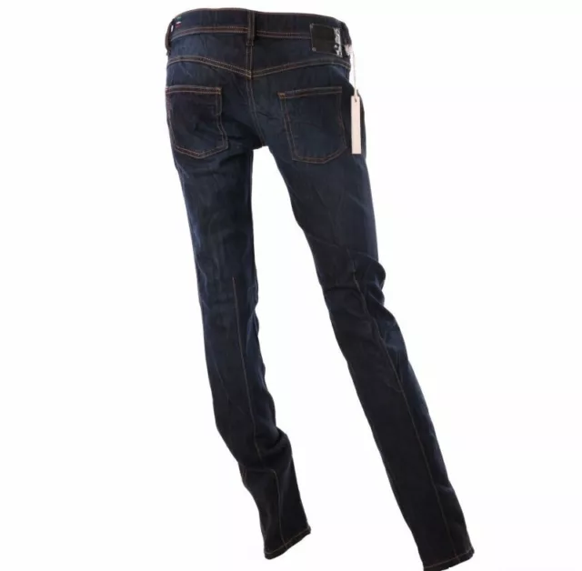 Neu Damen Jeans in Inch Gr. 26 / 34 XS Blau dunkel Röhre Skinny 008JB