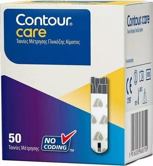 50 Stk. CONTOUR CARE Sensoren Teststreifen zur Blutzuckermessung