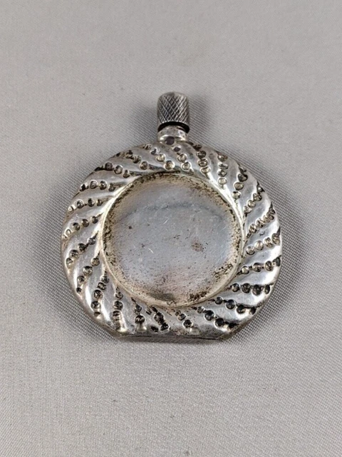 Botella de perfume de plata esterlina Ari D Norman 44,1x37,2 mm 11,55 g INGLANDIA