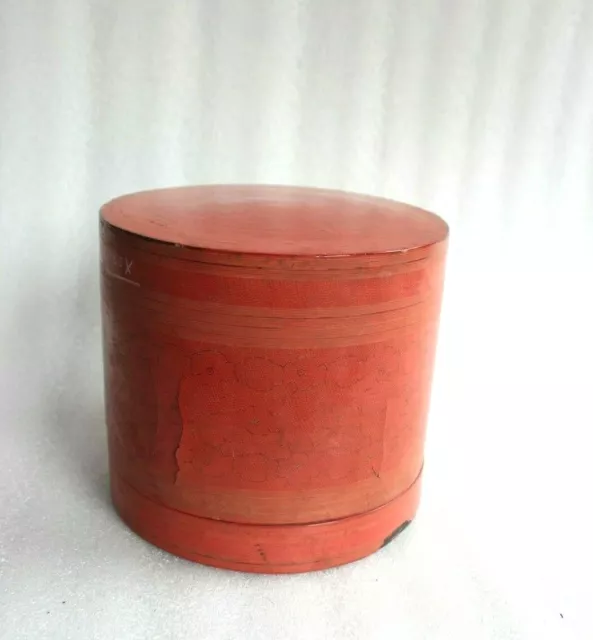 80-100 years Old Cane Wood Burmese Nut Box Antique Vintage Collectible BS-17