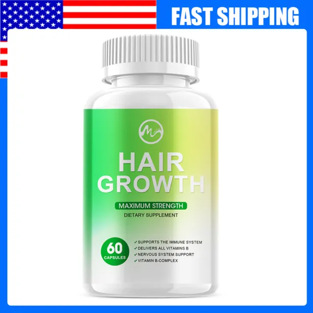 5000Mg Hair Fast Growth Herbal Pills Prevent Anti Loss Stimulate Vitamins Pills