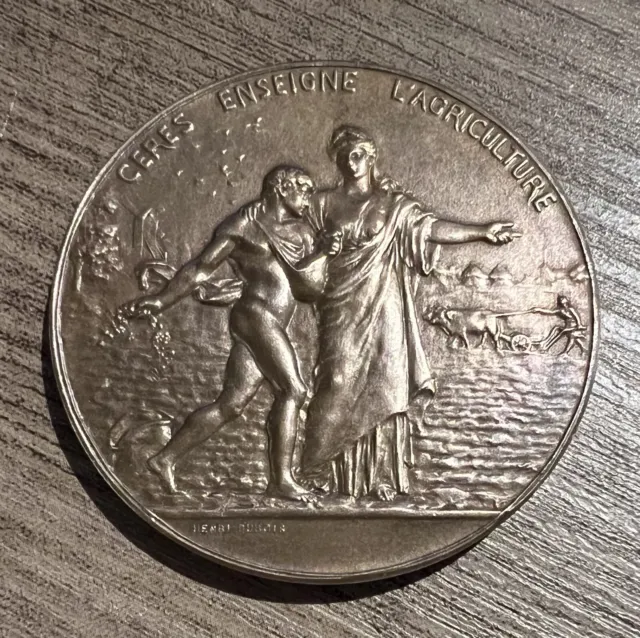 Médaille ancienne Artistique « Le Semeur » - Signée Dubois