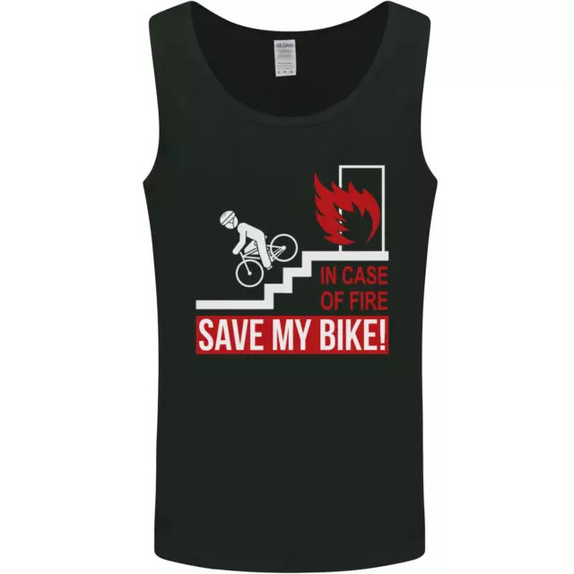 Emergency Save My Bike Motorcycle Biker Mens Vest Tank Top
