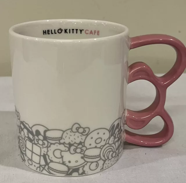Hello Kitty Cafe Exclusive Mug 2017 Pink  Now Handle All Over Print Sweet Day