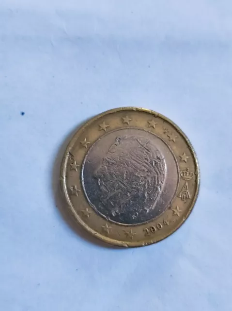 Pièce 1 Euros Fautée Belgique 2004