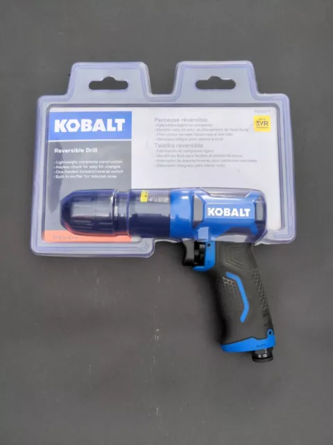 Interruptor balancín reversible neumático Drlll" KOBALT SGY-AIR222 3/8". 0858974. Nuevo
