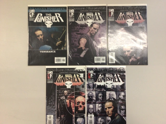 The Punisher #25 #26 #27 #28 #29 Marvel Knights 2003 Comic Book Lot of 5