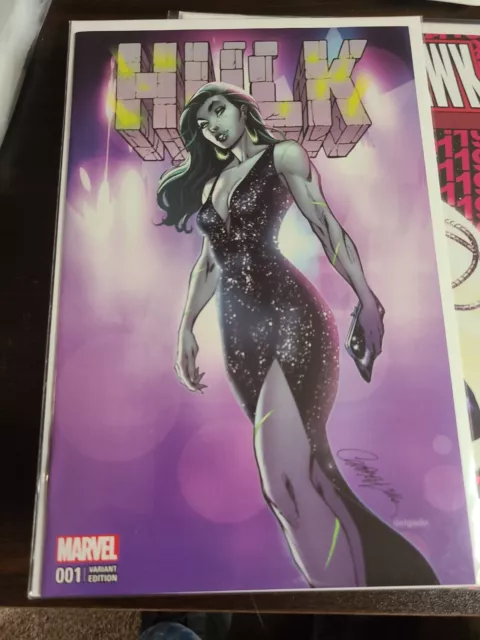 HULK #1 NM+ (2017) RARE: J Scott Campbell Exclusive / She-Hulk / Comicxposure