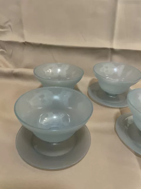 Vintage Tupperware Sundae Dessert Bowls Dishes Set Of 4 2