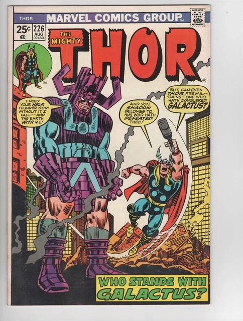 Thor #226 VG Firelord Galactus Marvel Bronze 1974