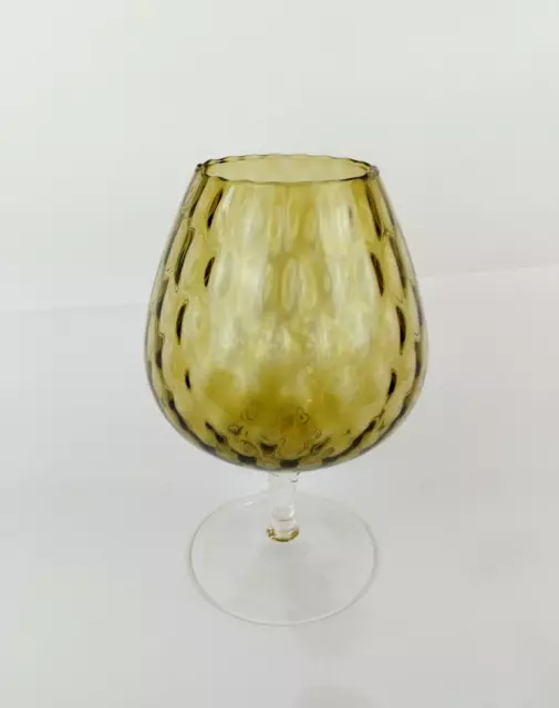 Grand vase en verre design année 70 Vintage grand verre 27cm
