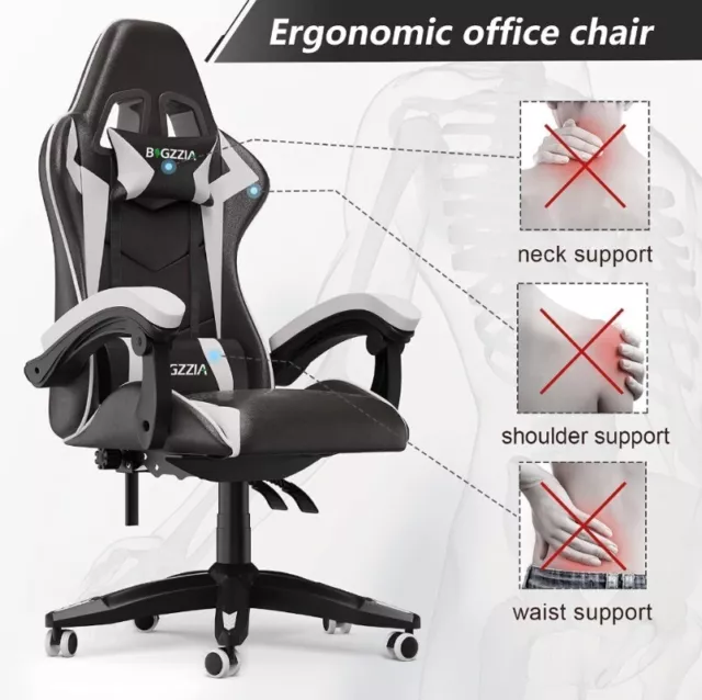 Luxury Executive Racing Gaming Office Chair Gas Lift Swivel Computer Desk Chairs