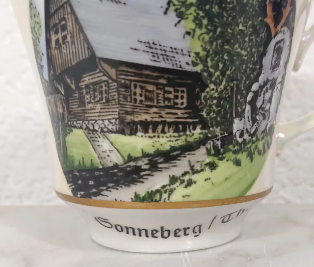 alte Tasse Sammeltasse Andenkentasse Andenkenporzellan Sonneberg Thüringen 3