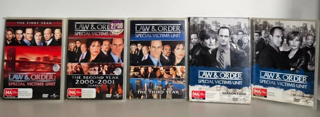 LAW AND ORDER Special Victims Unit SVU Series 1 - 5 (DVD, 2003) Season