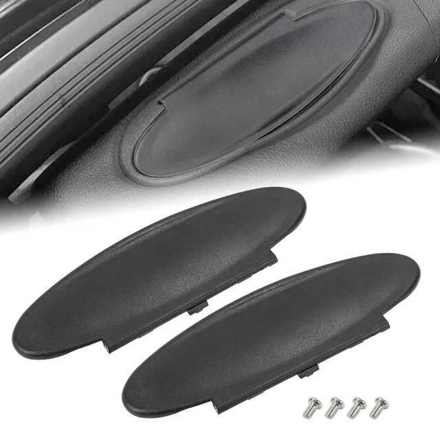 2X Black Sun Visor Mirror Cover For Porsche 996/997-911, 986/987 Boxster, Cayman