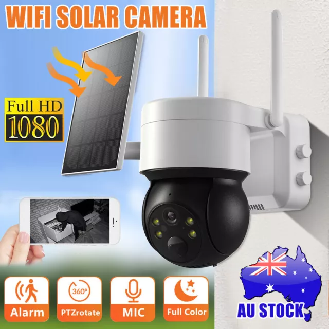 Solar Security IP Camera Battery Powered Outdoor Wireless WiFi PTZ CCTV Camera