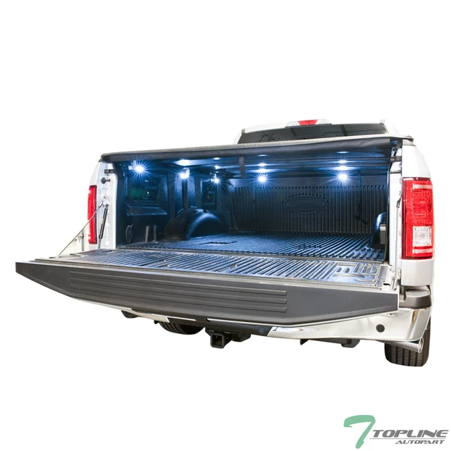 Topline For 2007-2016 Toyota Tundra 5.5' Bed Lock & Roll Tonneau Cover+LED Light