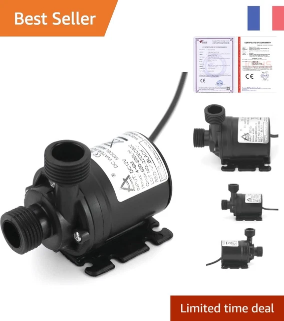 Pompe Submersible 12V 800L/h - Silencieuse, Pour Aquarium, Fontaine, étang - Moteur Sans Balais