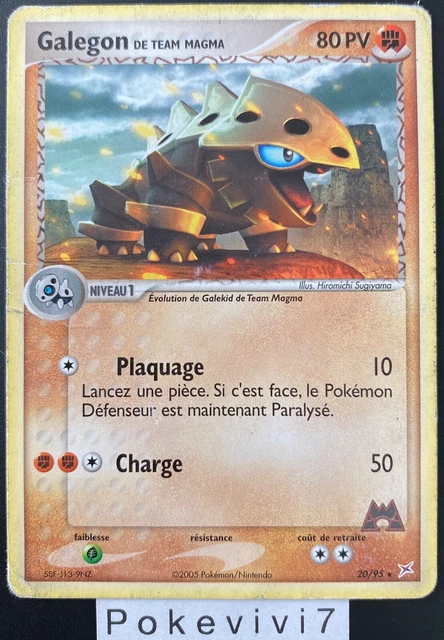 Carte Pokemon GALEGON 20/95 Rare Bloc EX Team Aqua VS Team Magma FR OCCASION