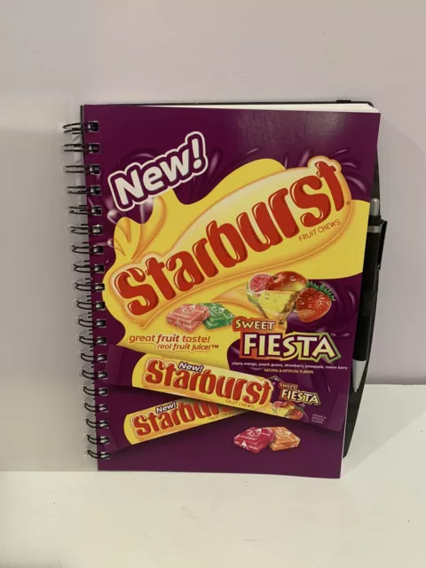 Vintage WRIGLEY Gum STARBURST Note Pad WITH PEN 2010