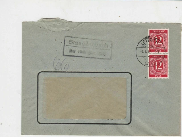 germany 1945 allied occupation stamps cover ref 18686