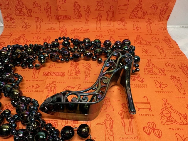 2024 KREWE OF Muses Shoe Necklace Mardi Gras Beads 8.00 PicClick