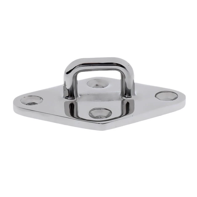 Heavy Duty Boat Diamond Pad Eye Hook Plate Marine 316 Stainless Steel Hardware