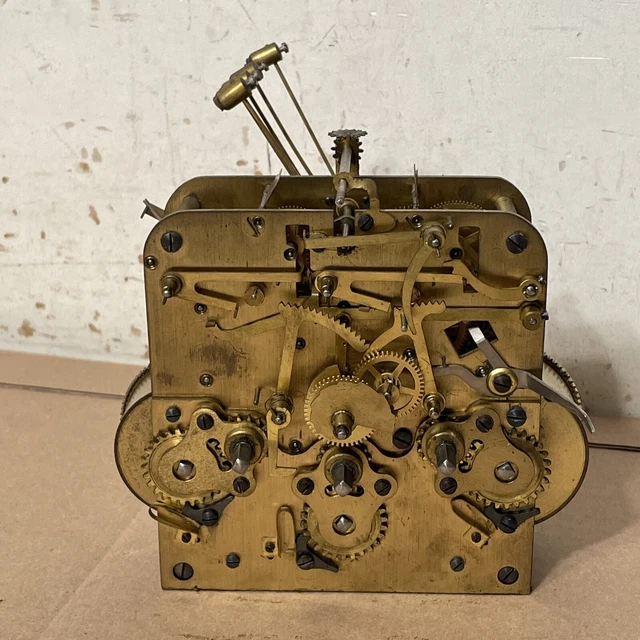 ANTIQUE HERSCHEDE WESTMINSTER Chime Mantle Clock Movement Parts £78.08