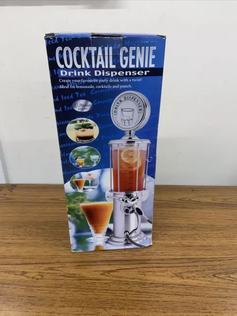 Cocktail Genie Drink Dispenser Vintage Style Americana Diner Home Bar