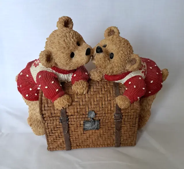 Kissing Bears Bank, Approx Sz 9in X 6.25in X 3.5in, SAI Collection