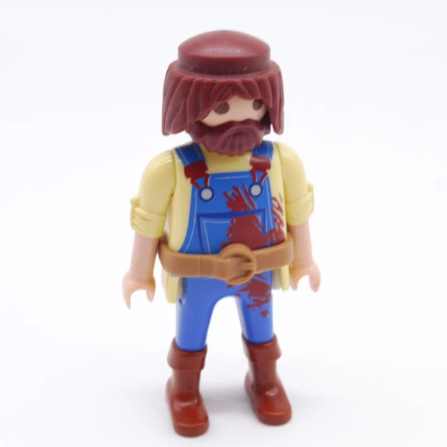 Figurine Playmobil Homme En T-shirt Et Pantalon Vert - Numéro 4859 - Occasion