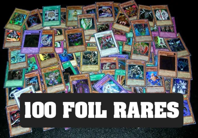 100 Yugioh Foil Rare Holo Cards Collection! Foils Only!