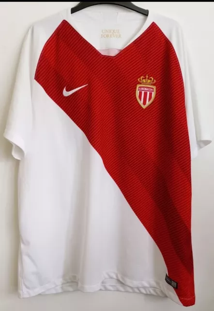 NIKE AS Monaco Home Football Shirt Mens Extra Large XL  Ligue 1, France