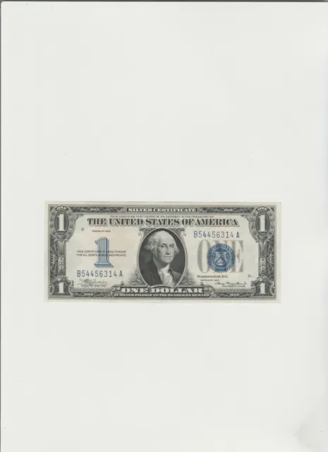 1934 $1 Funny Back Silver Certificate Blue Seal High grade Lightly Circulated