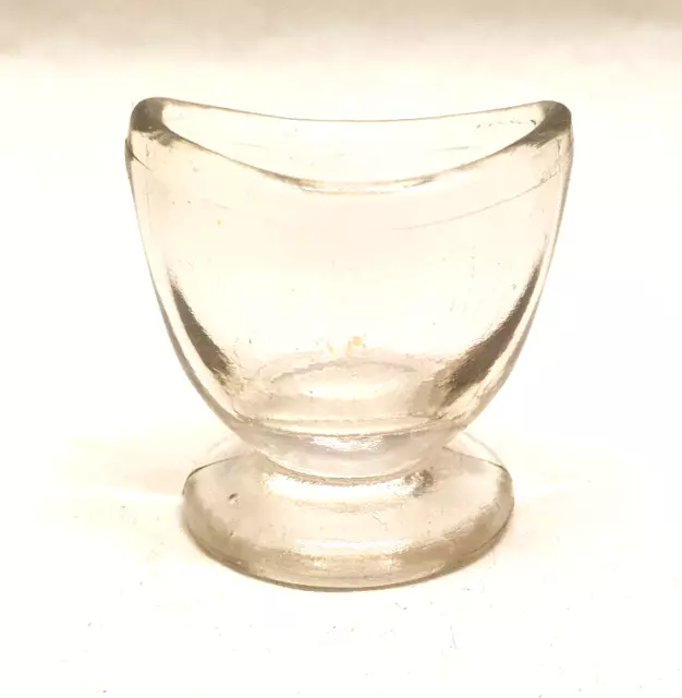 Antik Spülen Auge aus Glas Fuß- Durchsichtig Gläser Science Medizinische Ref 1