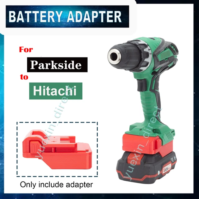 Converter For Parkside 20V Li-ion Battery Adapter to for Hitachi 18V Drill Tools