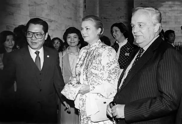 Princess Grace of Monaco visit the Chiang Kai-shek Memorial 1982 OLD PHOTO