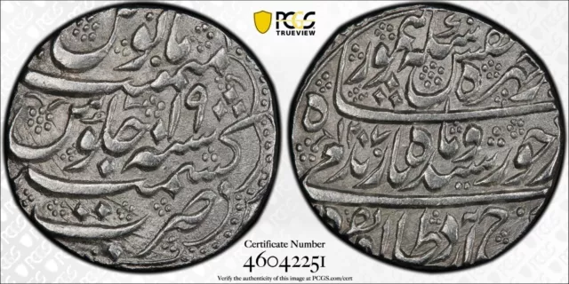 Afghanistan Durrani Timur Shah Ar Rupee Ry19 Kashmir Km-563 Pcgs Ms62 High Grade