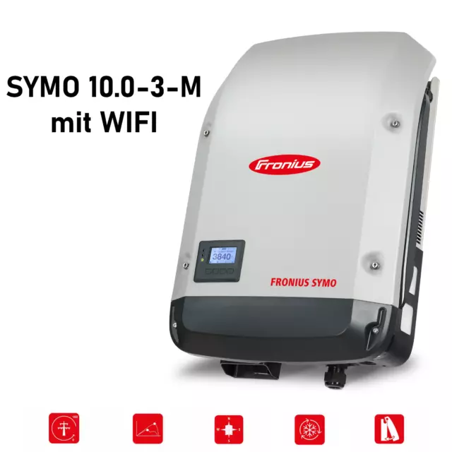 Fronius Symo 10.0-3-M PV Solar Wechselrichter Inverter | WIFI WLAN | 0% MwSt.